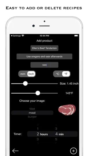 Скриншот Sous Vide Temperature & Timer на iPhone 6