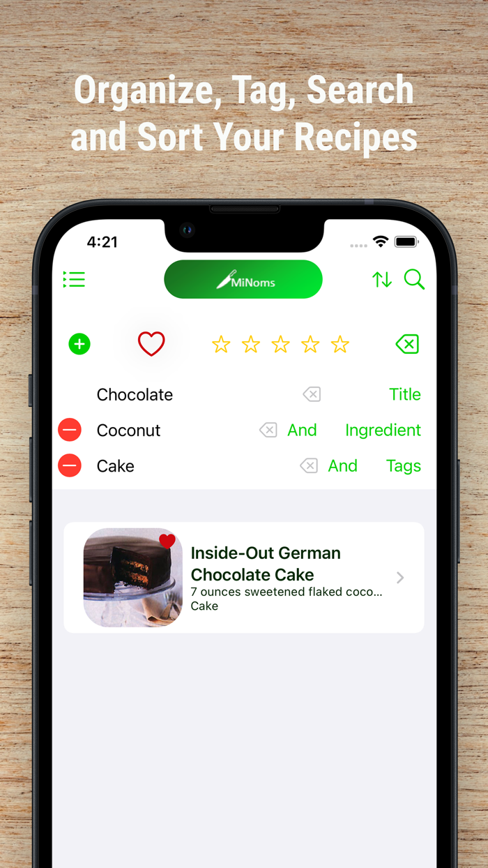 MiNoms Recipe Organizer