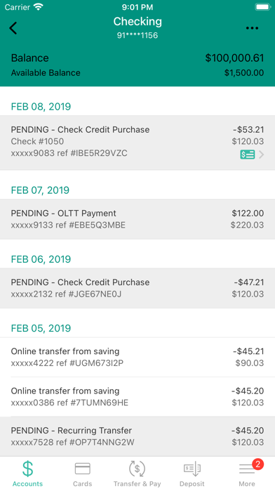 Crest Savings Mobile Screenshot