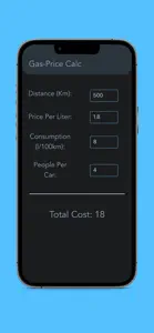 Gas Cost Calculator screenshot #2 for iPhone