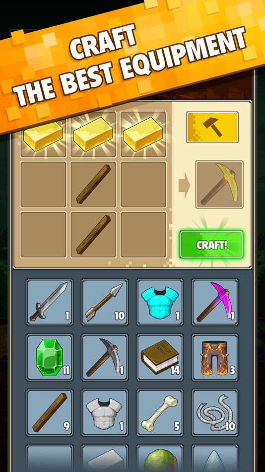 #6. Minetap 3D: Idle-Merge RPG (iOS) By: Geeky House FZ-LLC