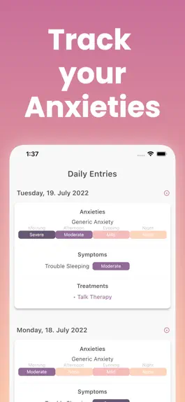 Game screenshot Anxiety Tracker゜ mod apk
