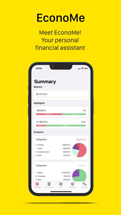 EconoMe: Manual Budget Tracker