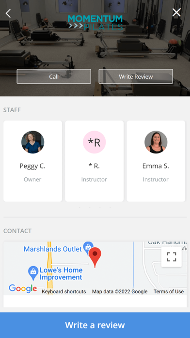 MOMENTUM PILATES Screenshot