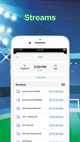 Game screenshot Soccer stream & TV schedule apk