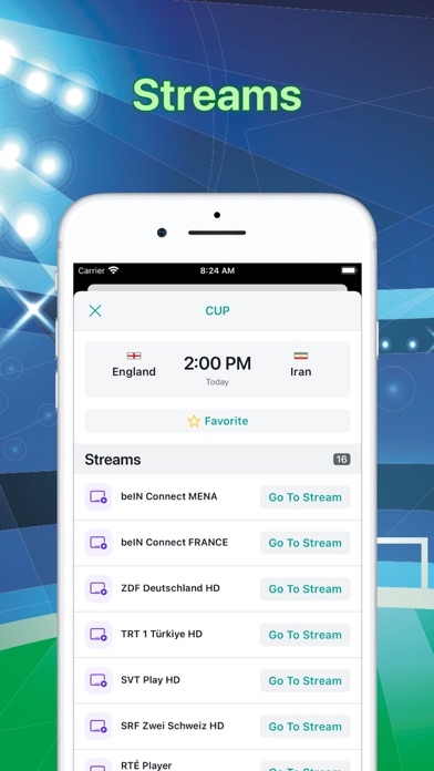 Soccer stream & TV schedule Screenshot