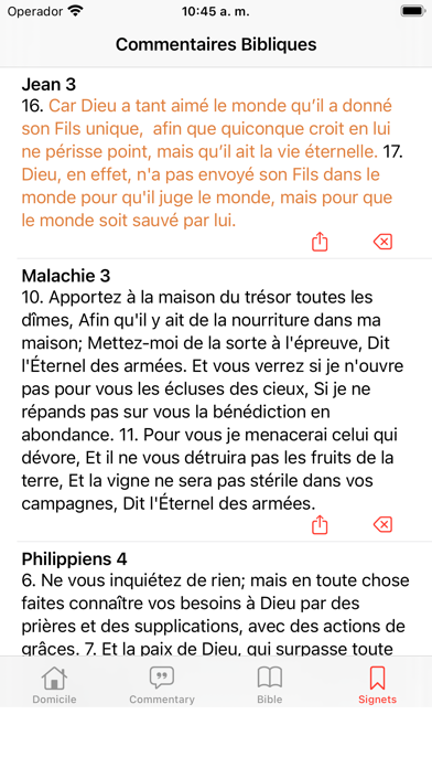 Commentaires Bibliques Screenshot