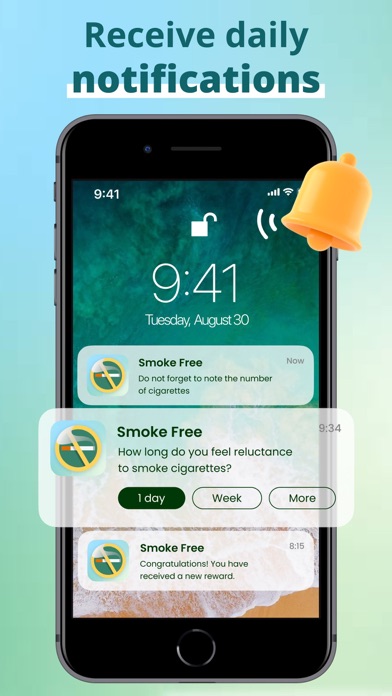 Quit Smoking & Vaping Tracker iPhone screenshot 4 - Lifestyle app