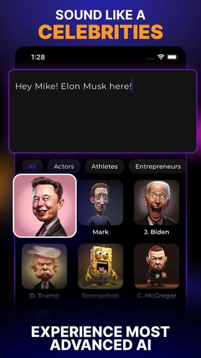Wox AI Celebrity Voice Changer Screenshot
