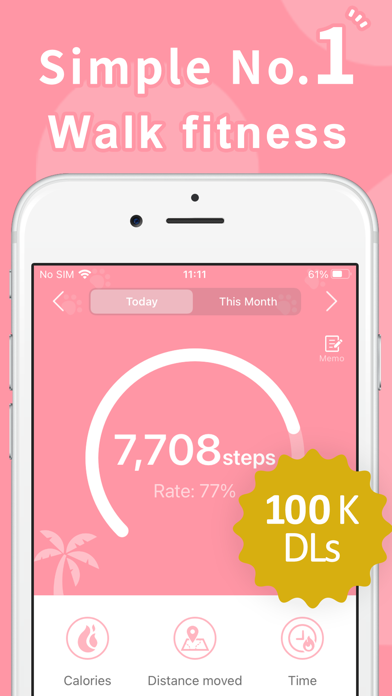 Walk歩数計で1日1万歩計量(1まんぽけいリょう) Screenshot