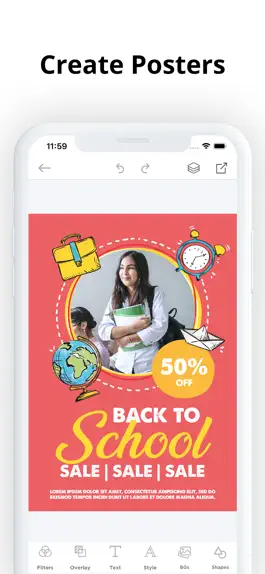 Game screenshot Poster Maker- Flyer Designer!! apk