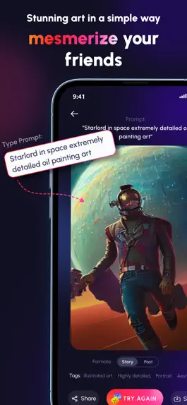 Game screenshot Mesmerizely - AI Generated Art hack