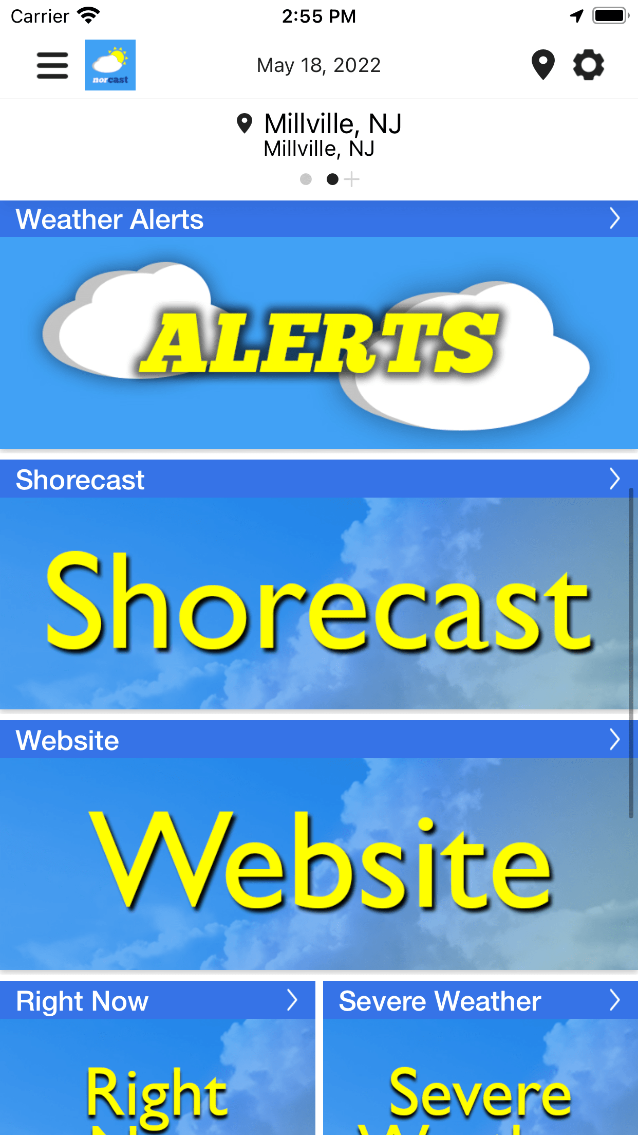 NorCast Weather screenshot 2