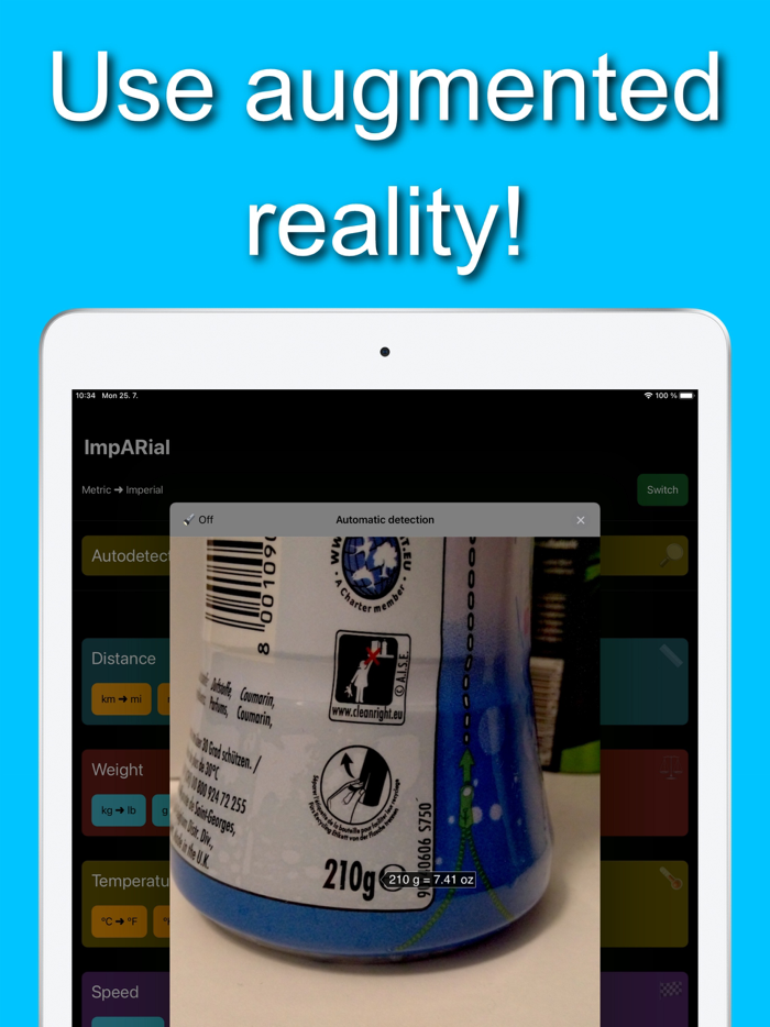 ImpARial – AR unit converter