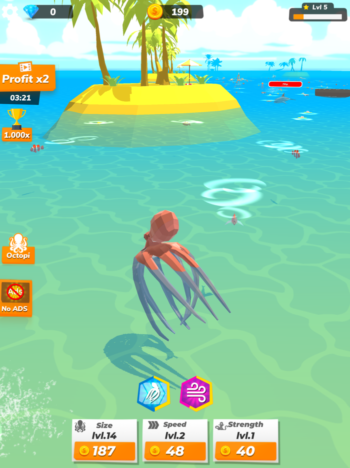 Idle Octopus Mega Tycoon Game