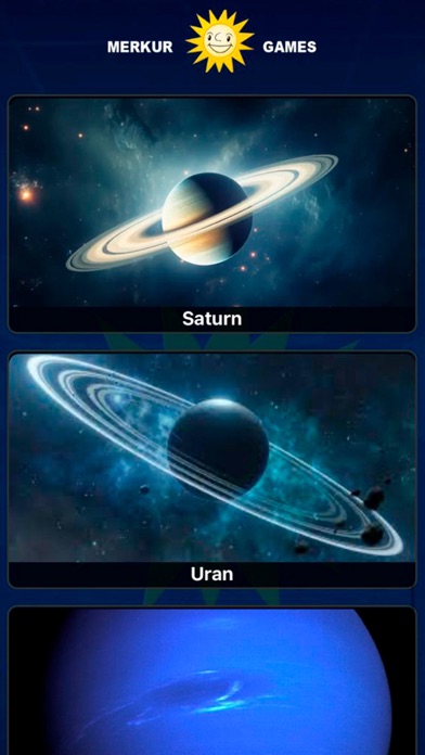Space & planet Merkur and Mars Screenshot