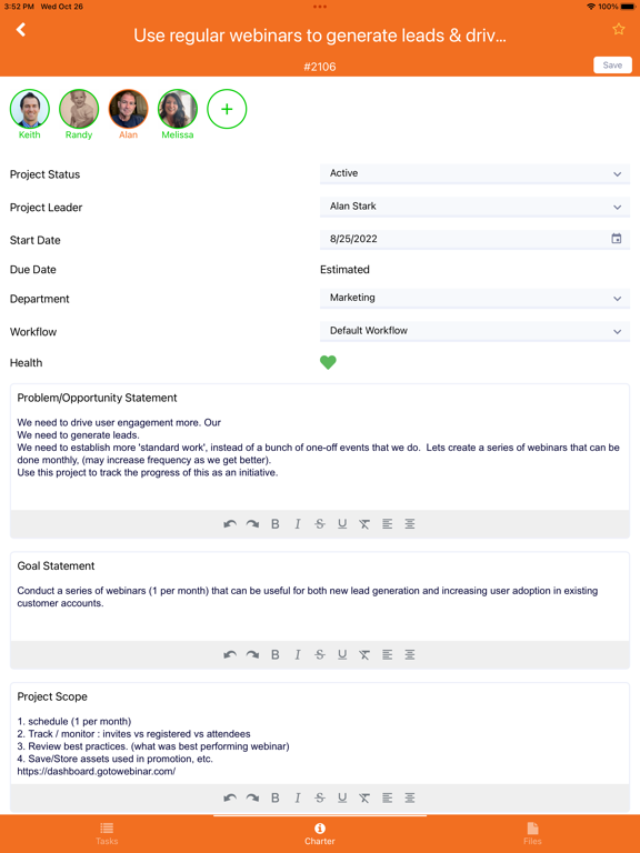 KPI Fire iPad screenshot 4 - Business app