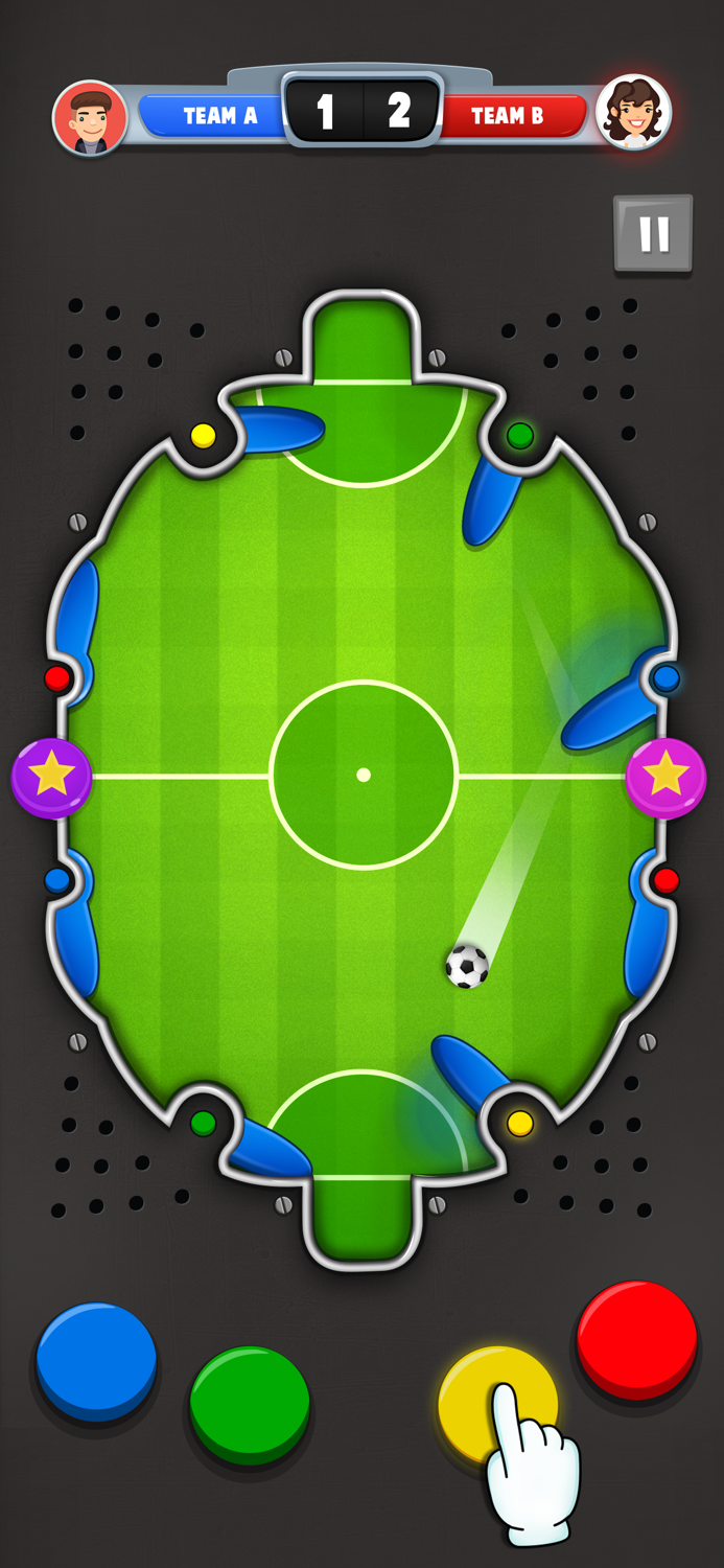 Fire Pinball-Soccer Game