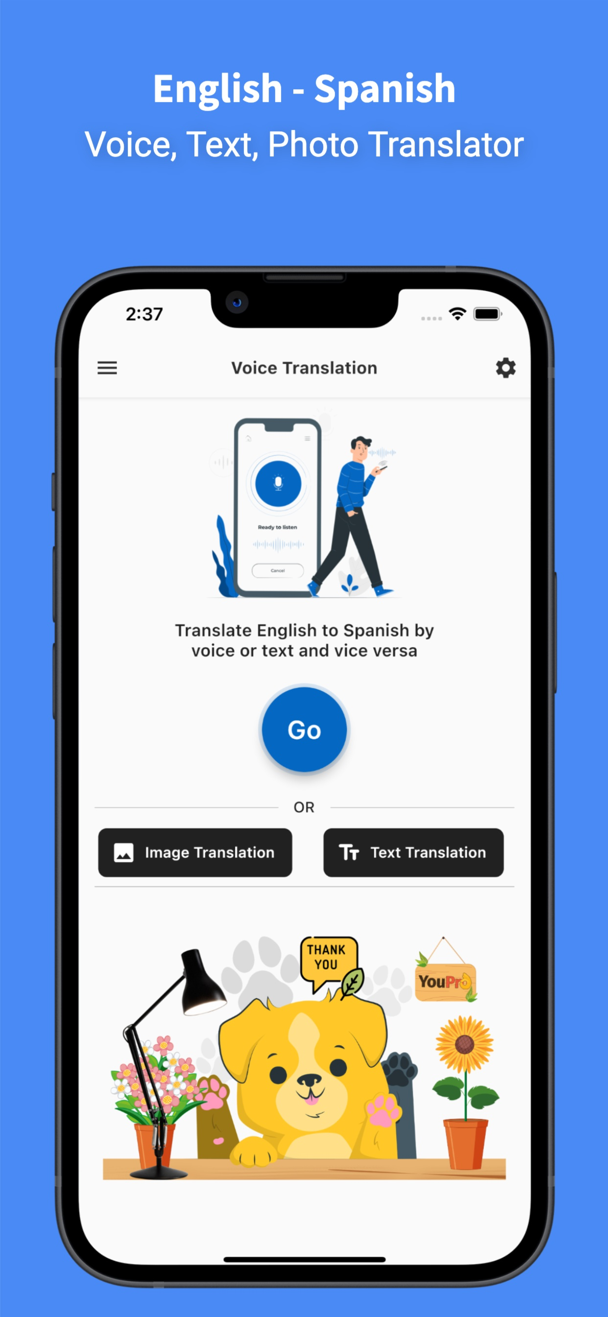 Spanish - English : Translator