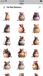 fat rat stickers iphone screenshot 2