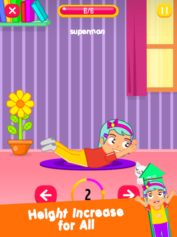 Kids Height Increase Workout iPad screenshot 7 - Health & Fitness app