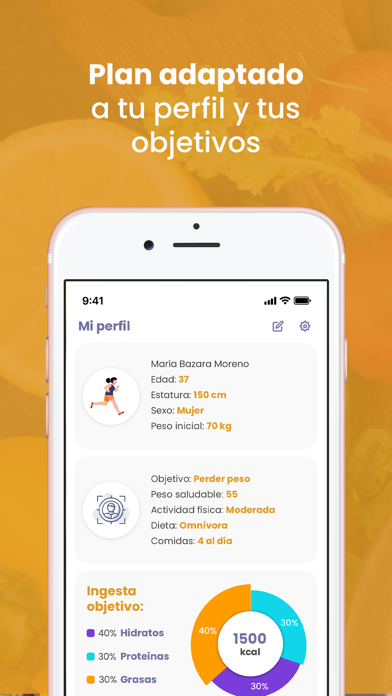 MyFoodPlan - Plan nutricional Screenshot