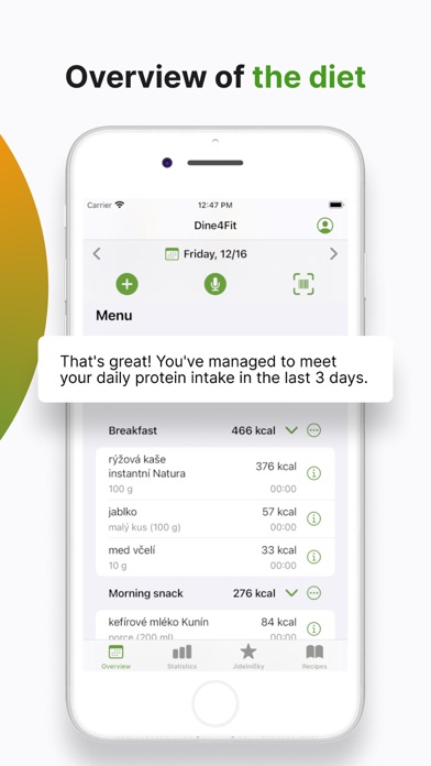 Calorie-counter by Dine4Fit Screenshot