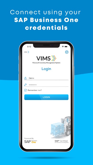 V.I.M.S. for SAP Business One Screenshot