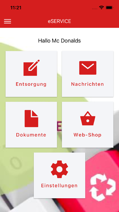 eSERVICEmobile Screenshot