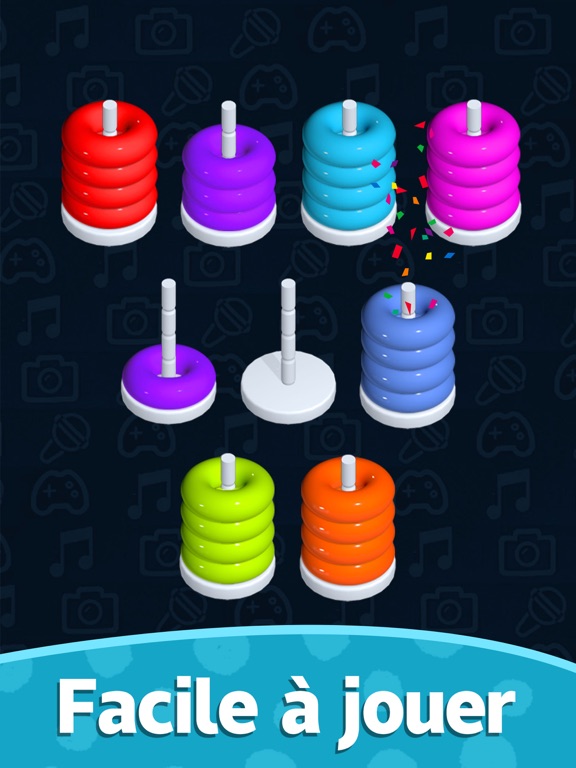 Screenshot #5 pour Stacolor - Color Hoop Stack 3D