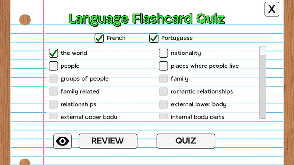 #2. Language Flashcard Quiz (iOS) Podle: Danny Demure