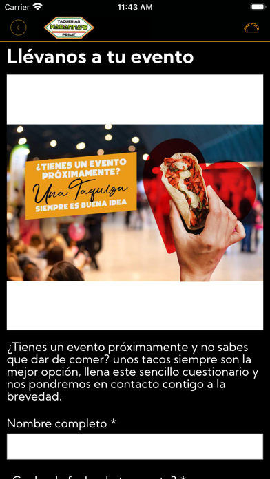 Taquerias Habannas Screenshot