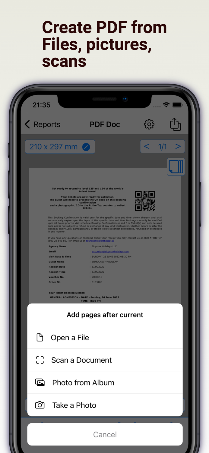 PDF Edit - create stamp sign