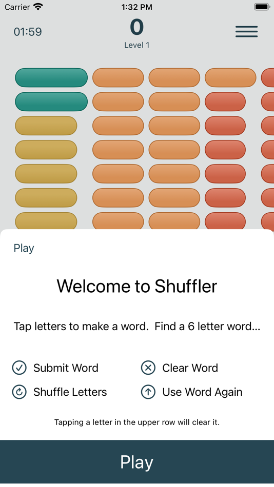 #2. Shuffler - A Word Find Game (iOS) Podle: Mark Tassinari