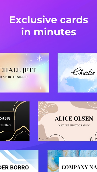 Business Cards & Flyers Maker Screenshot
