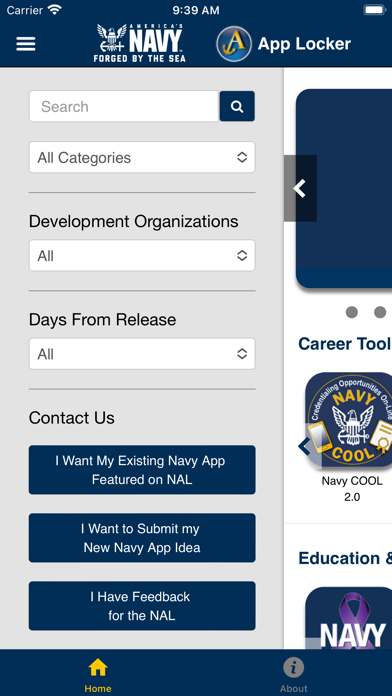 Navy App Locker Screenshot