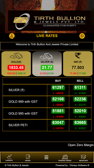 Tirth Bullion Screenshot