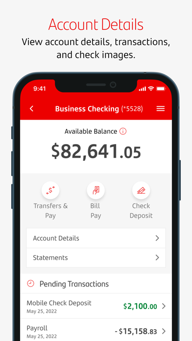 Santander Business Banking Screenshot