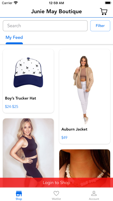 Junie May Boutique Screenshot