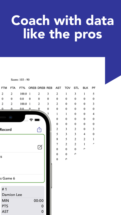 Stats Tracker for Basketball Screenshot