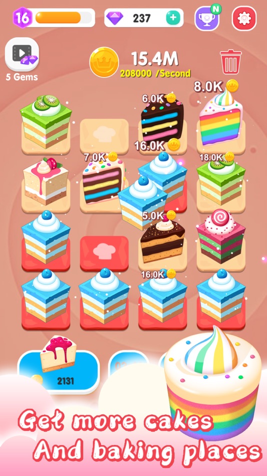 #4. Merge Cake Mania (iOS) 由: 晓杰 王