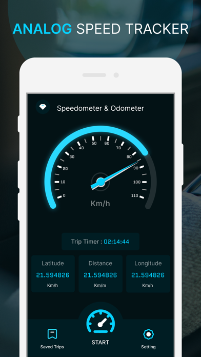 GPS Speedometer - Odometerのおすすめ画像1