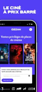 OZZAK - Cinéma ventes privées screenshot #1 for iPhone