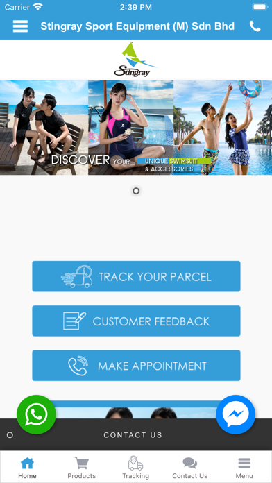Stingray Sport Equipment Screenshot