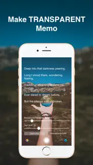 transparent note - memo app iphone screenshot 1