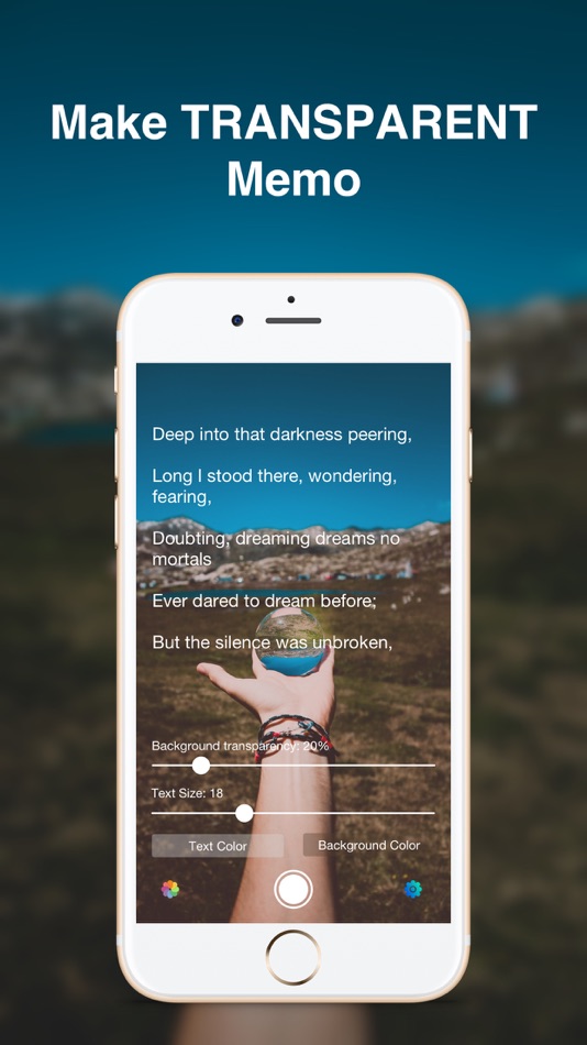 #1. Transparent Note - Memo App (iOS) Podle: Quoc Cuong Pham