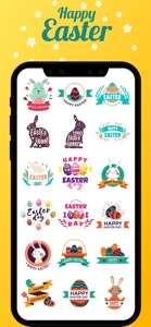 Happy Easter Holiday Stickers screenshot #3 for iPhone