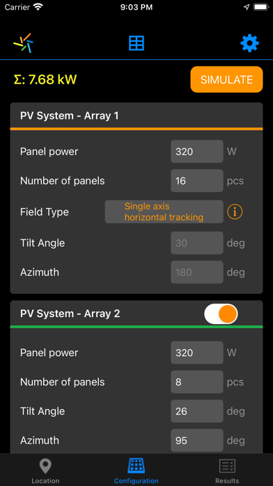 Screenshot #2 pour My Solar Panel