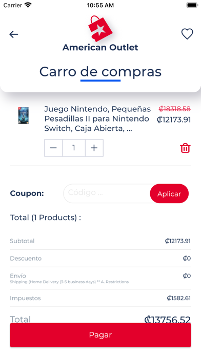 American Outlet Screenshot
