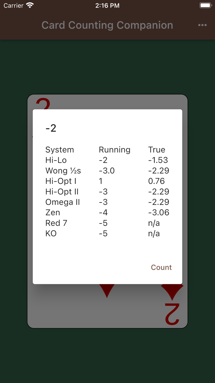 Card Counting Companion